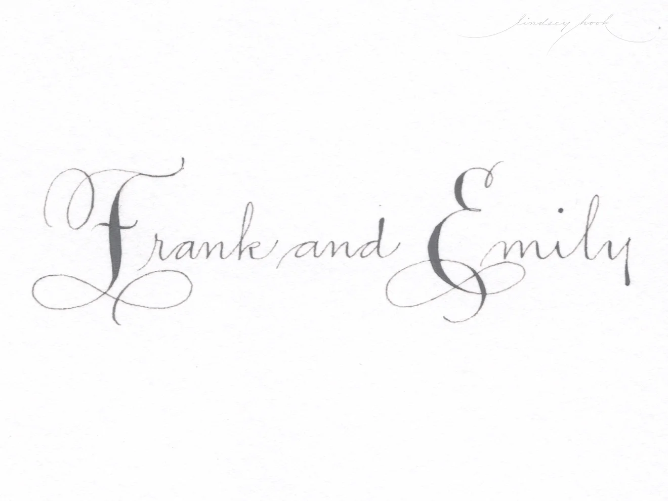 Vertical Ornamental Script