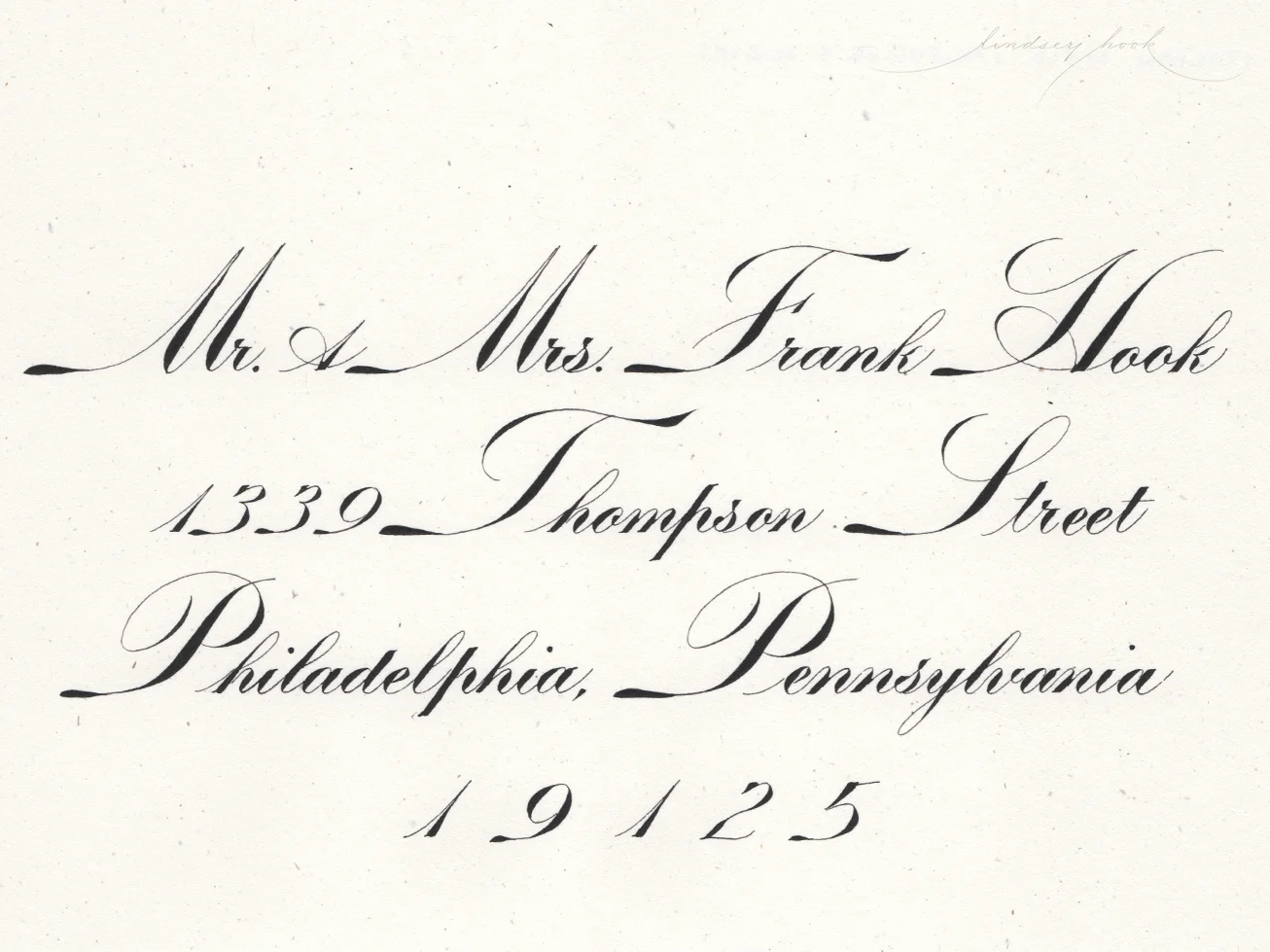 Engrosser's Script - Italian Variant Envelope