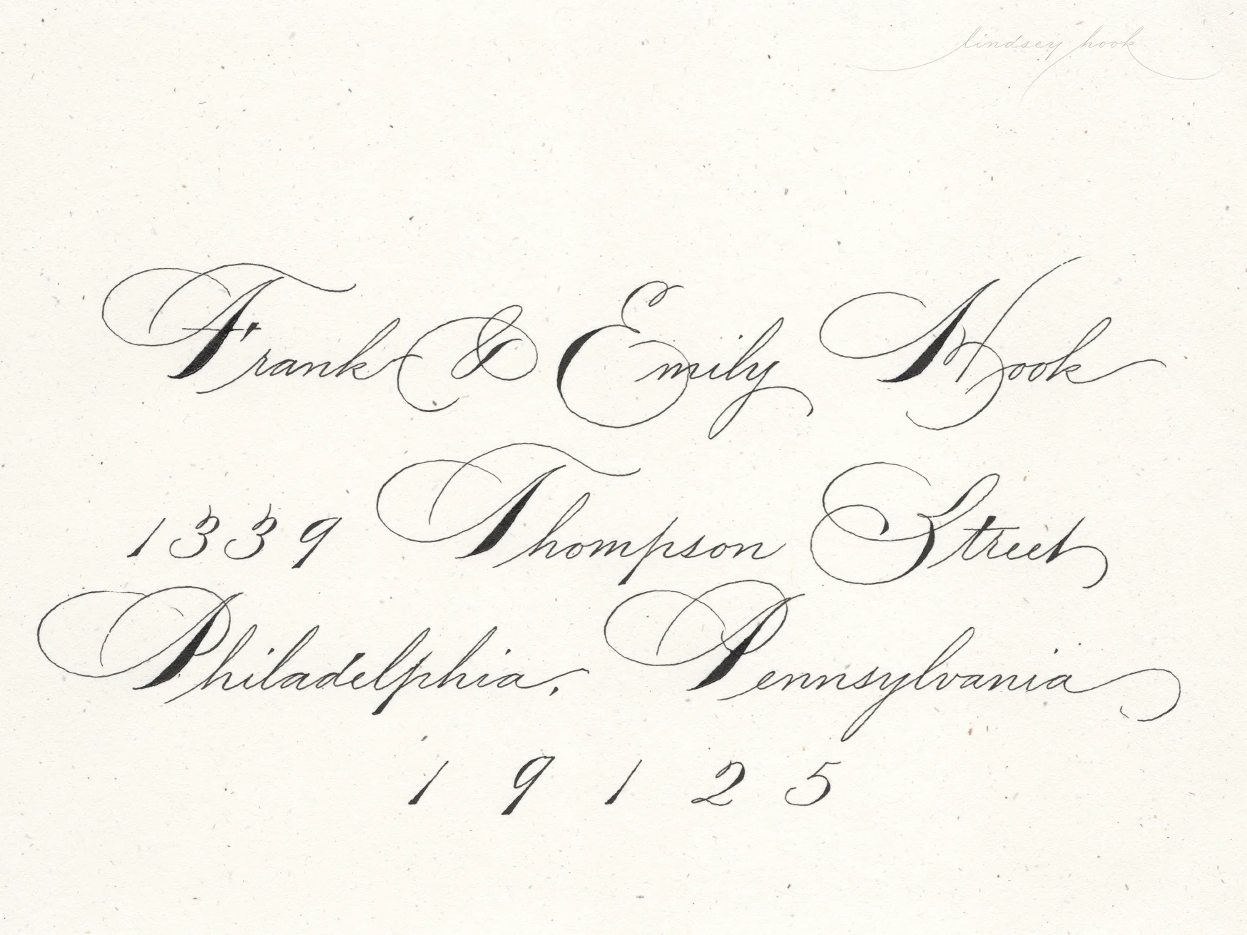 Spencerian Script Envelope