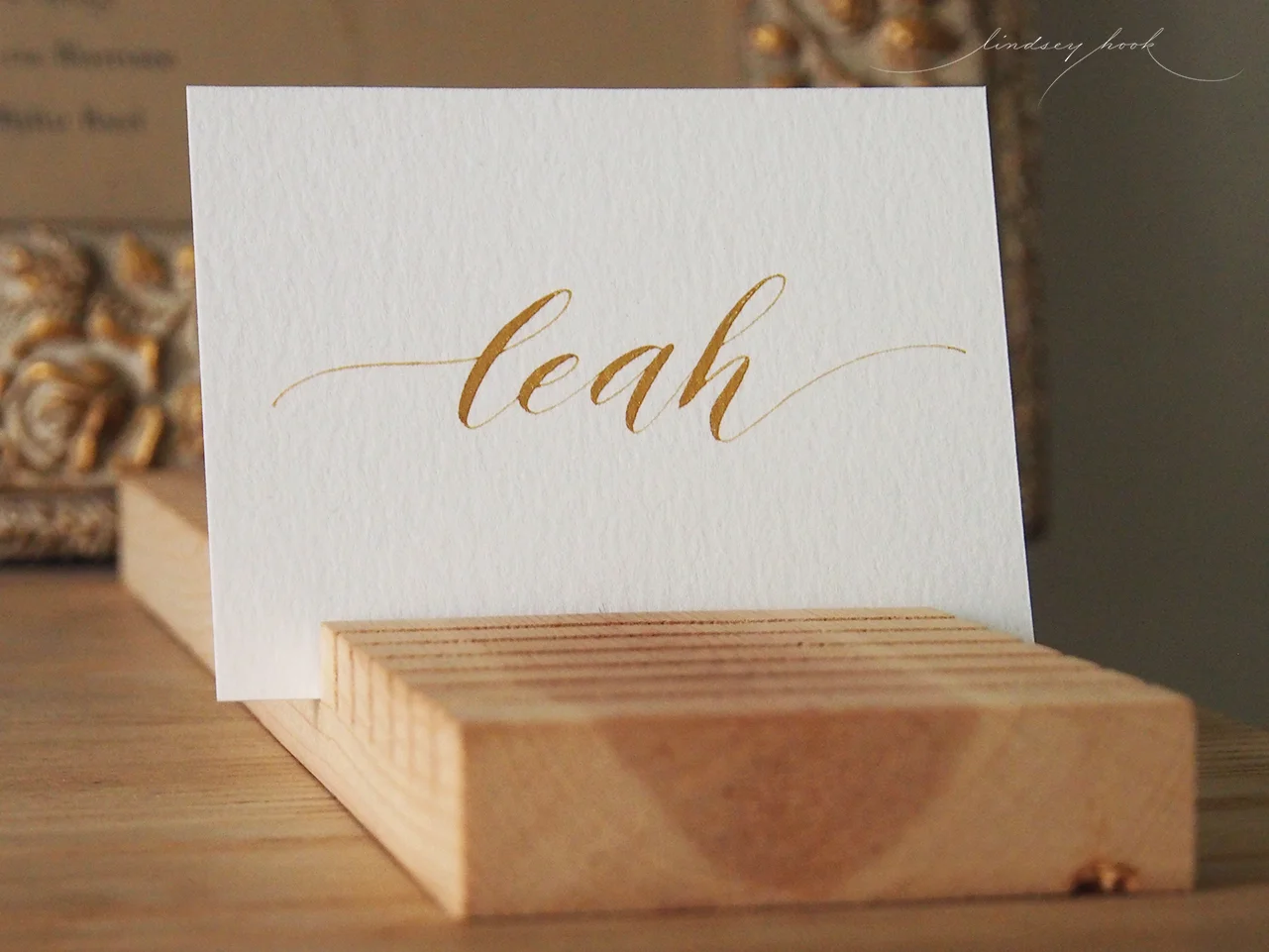 Modern Script Place Cards