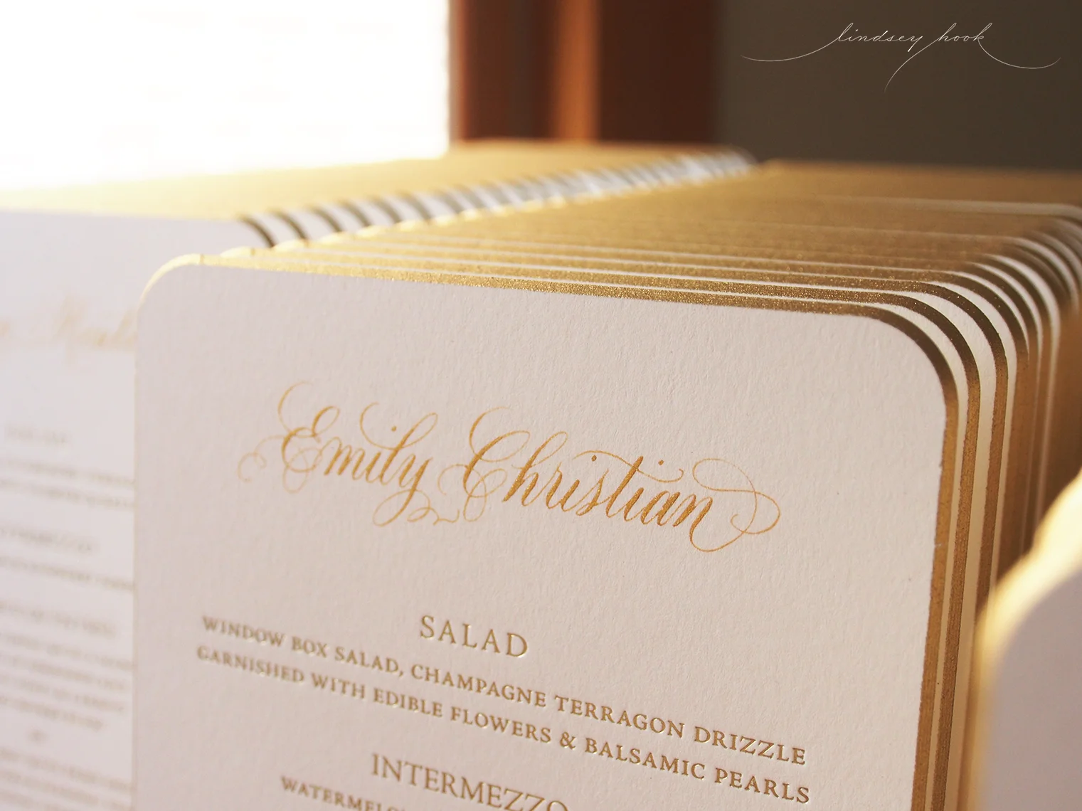 Personalized Wedding Menus