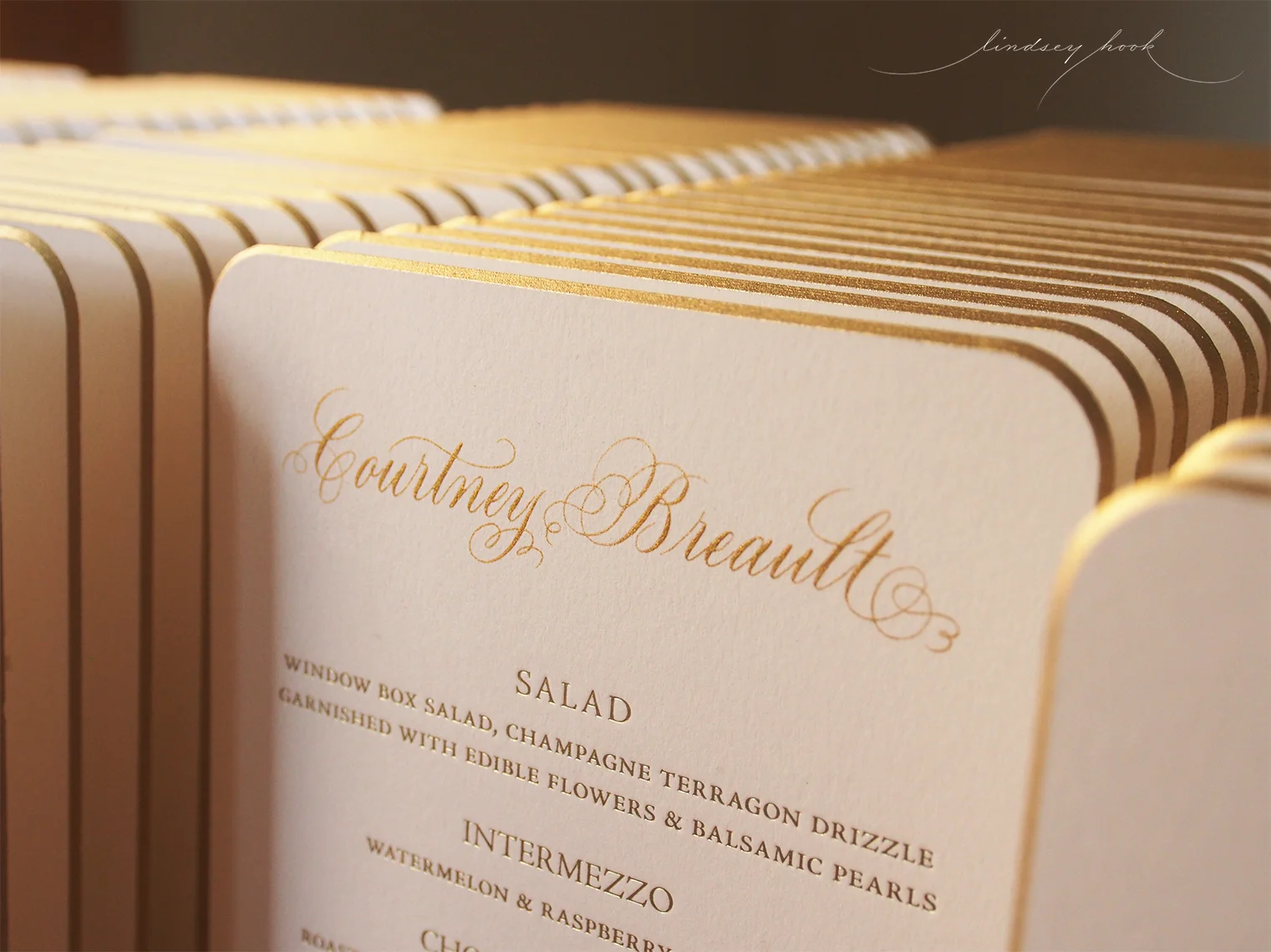 Personalized Wedding Menus