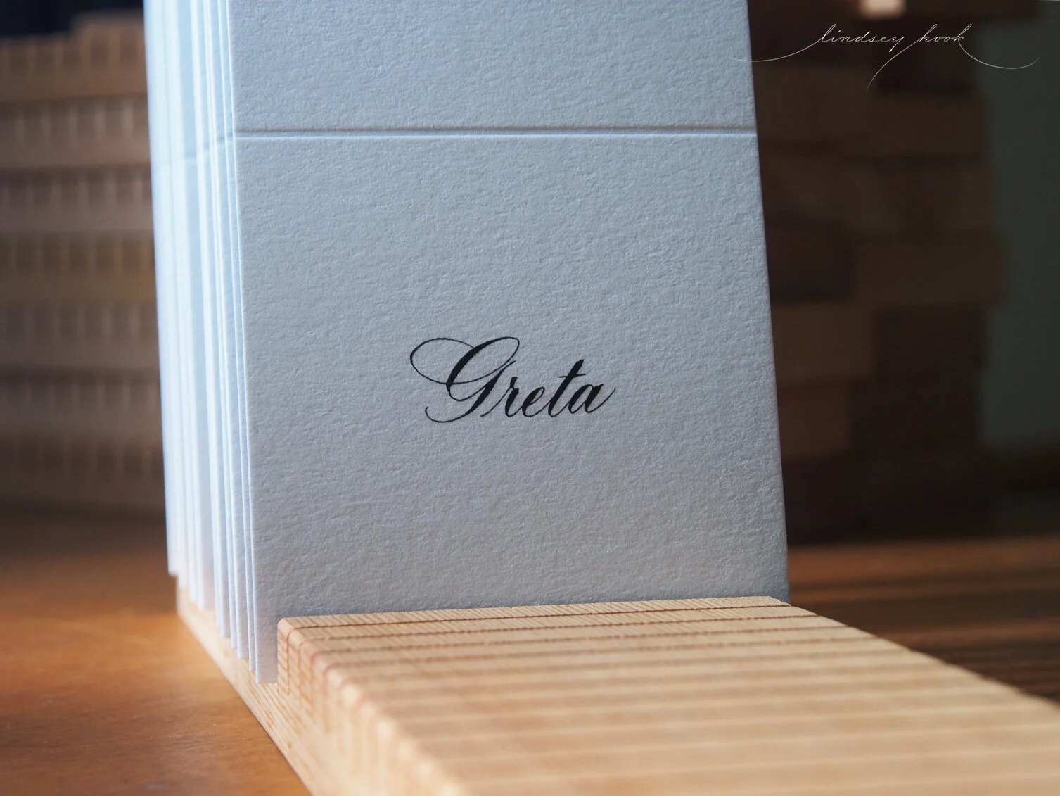 Citadel Script Font Match Place Card