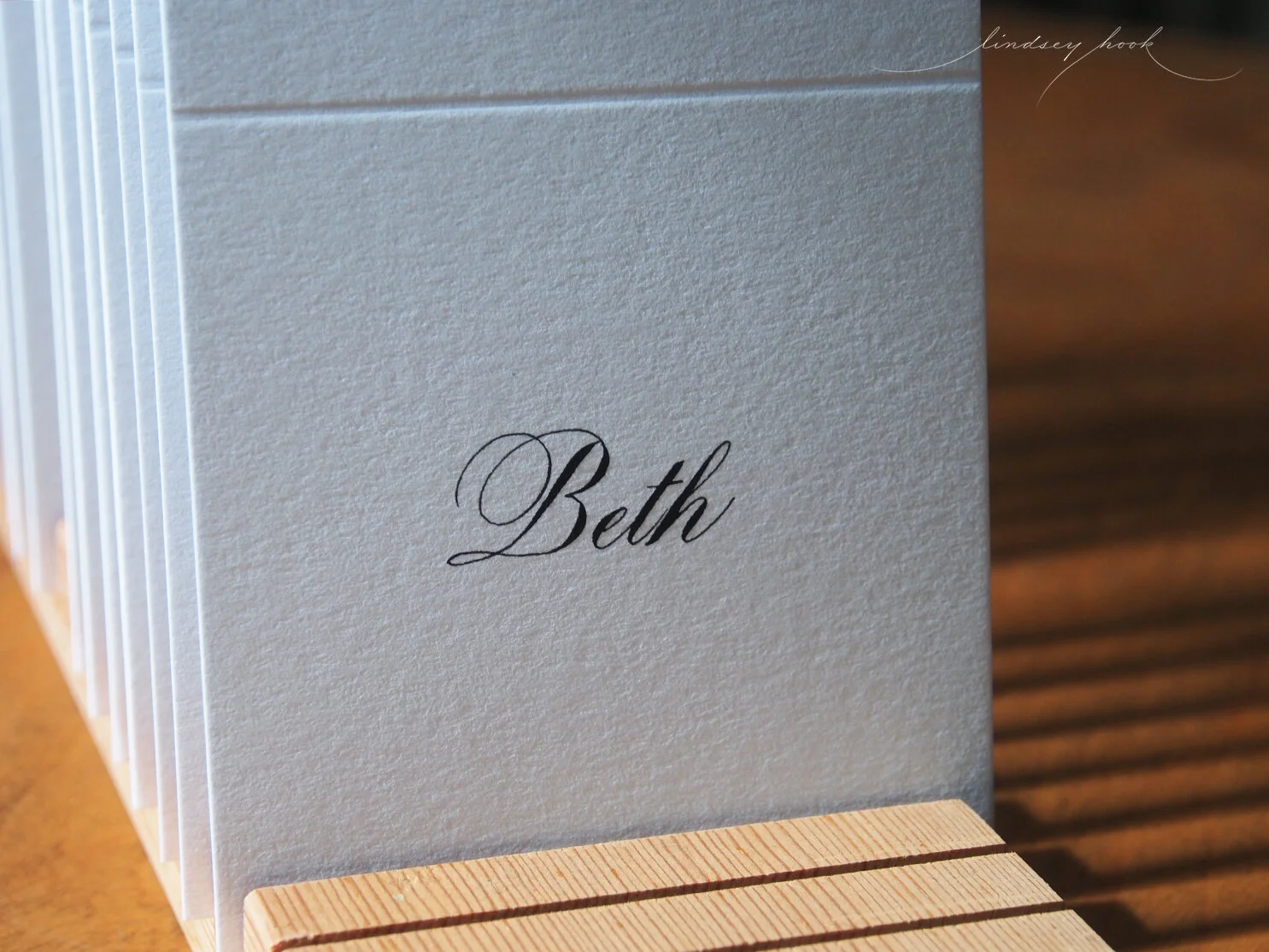 Citadel Script Font Match Place Card