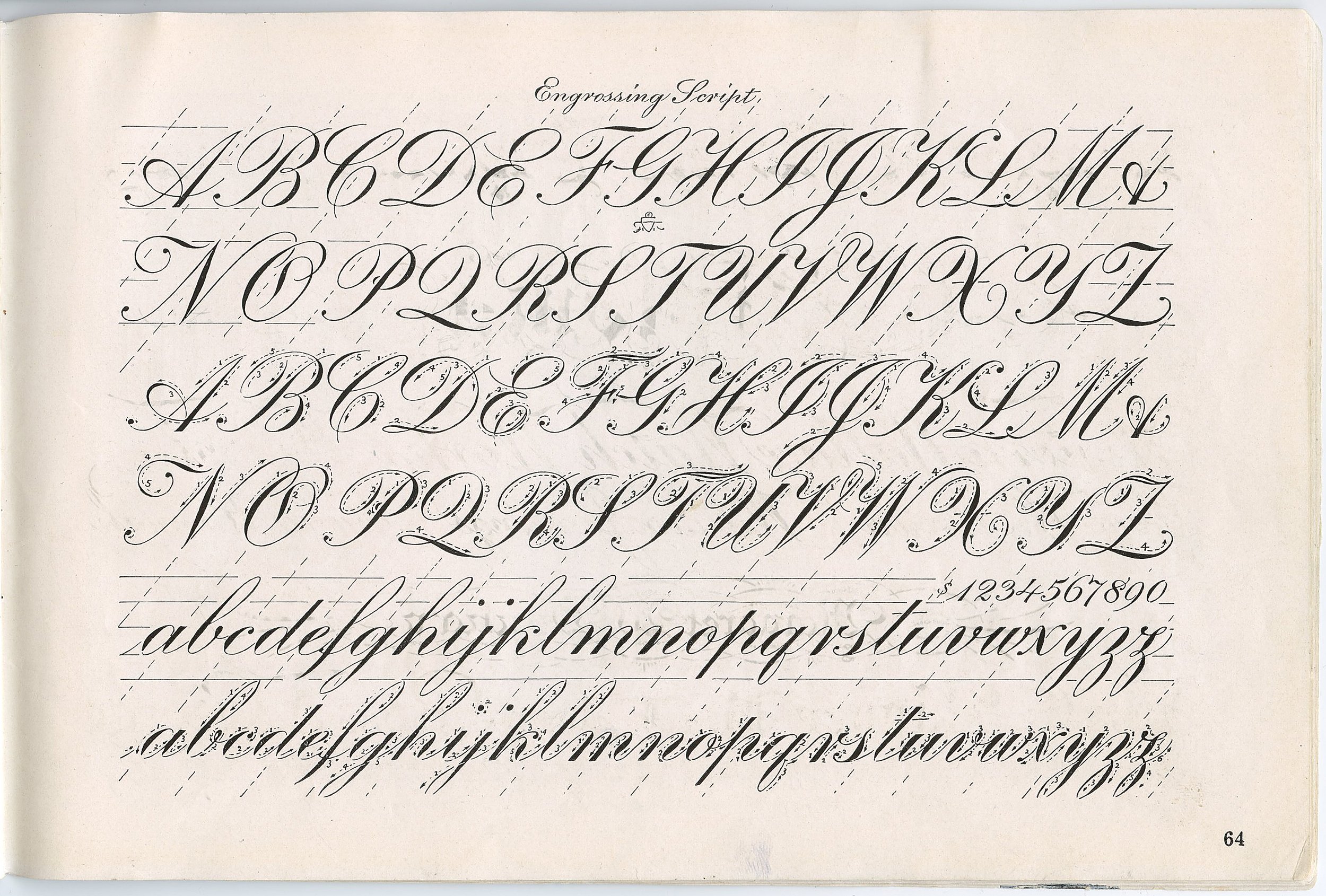 Speedball Textbook 12th edition, p.64 with Ross F. George’s “Engrossing Script” exemplar