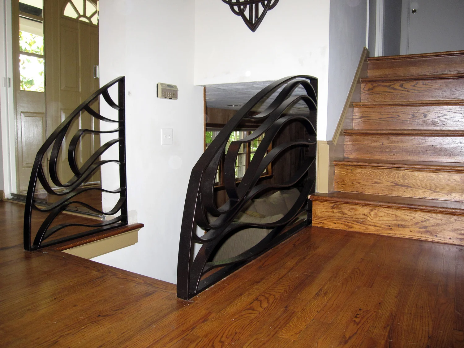 One of a kind interior railings Powder Coated Steel