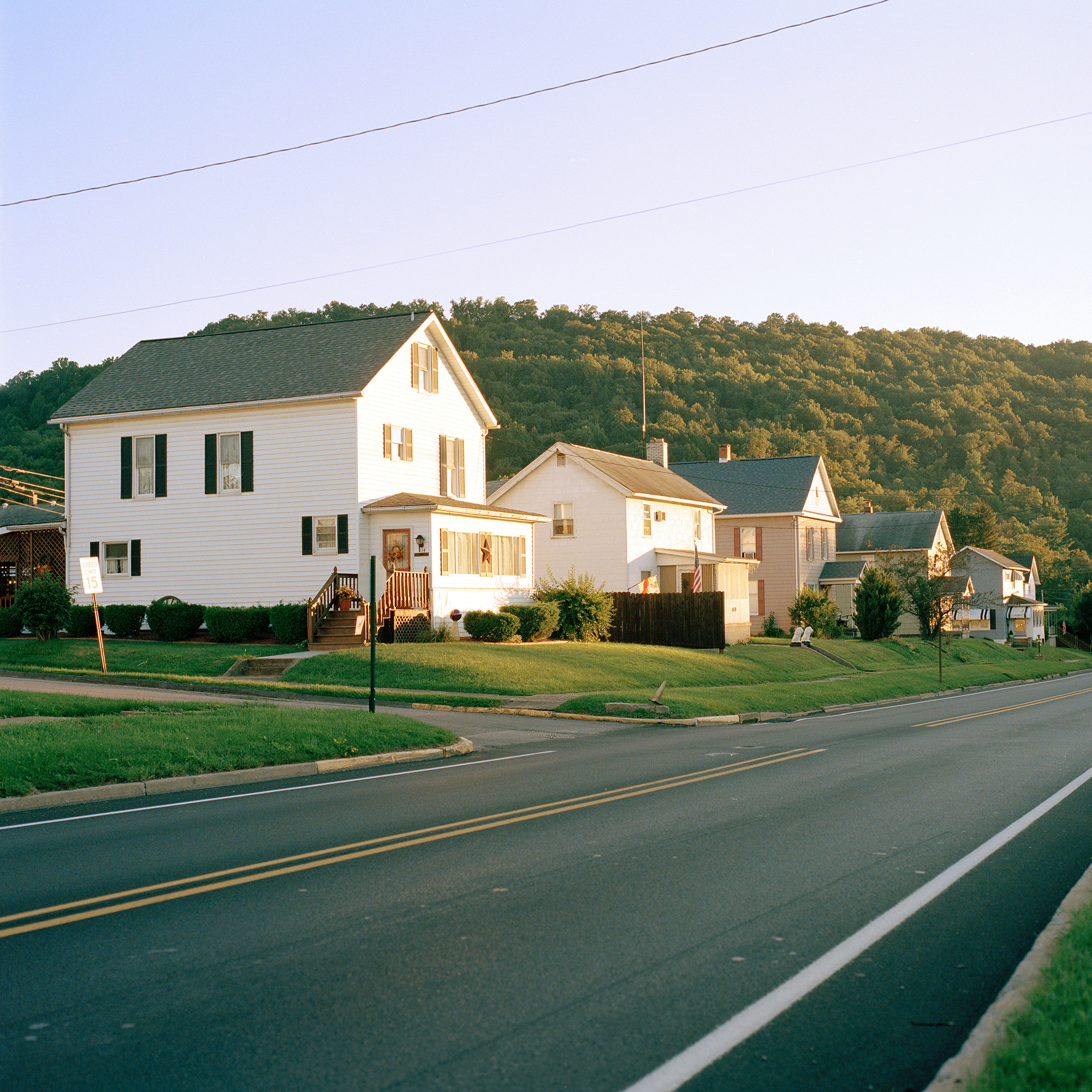 Homes along Broad street in South Bethlehem PA