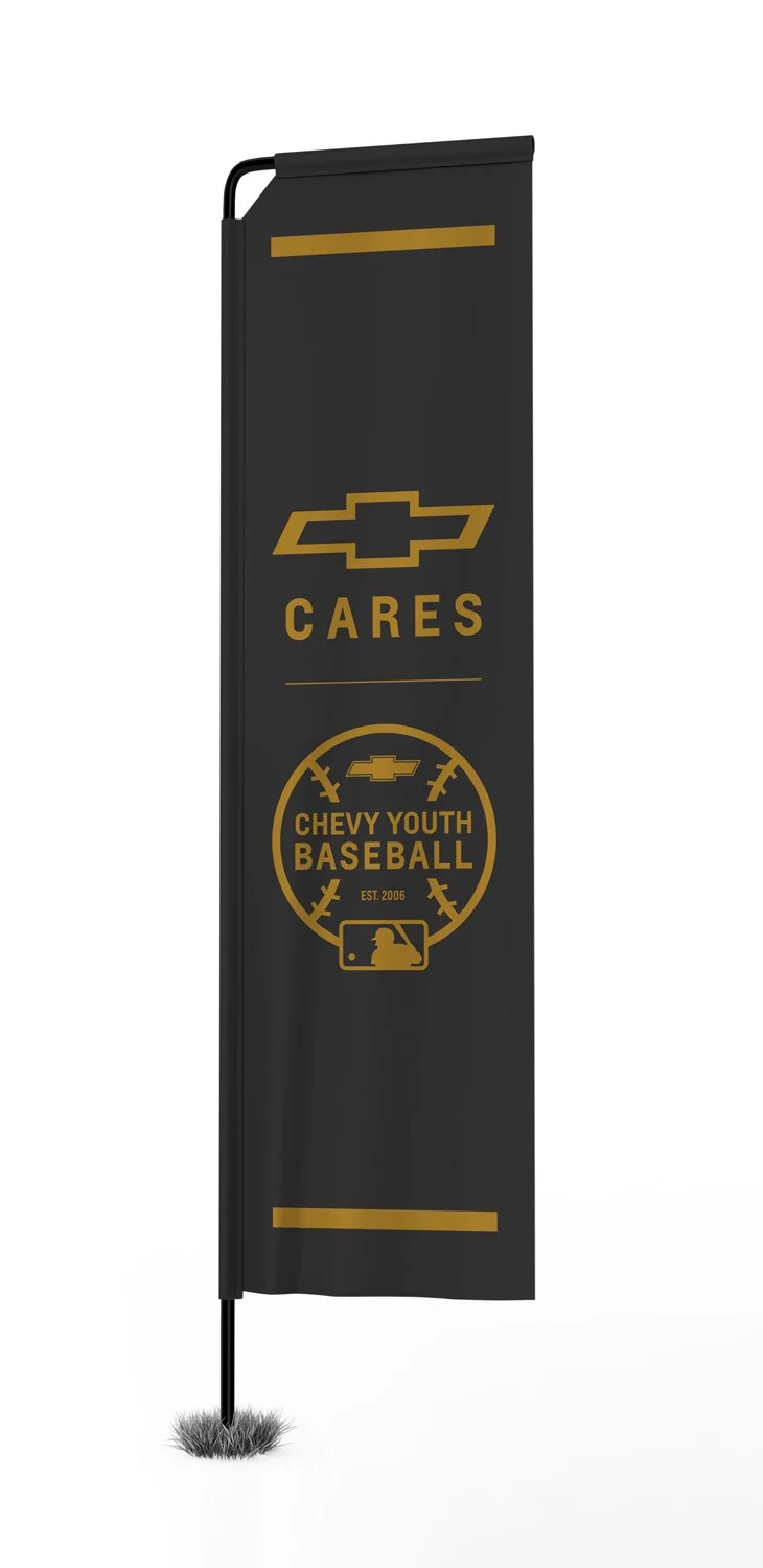  Feather banner // 31x114 // Full color digital print 