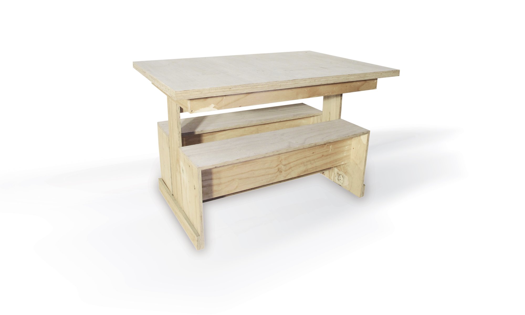  TABLE &amp; BENCHES // Sustainable ply wood / Custom finish required 