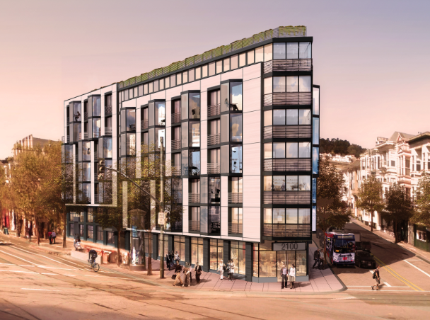  Brain Spiers Development rendering of approved building at 2100 Market Street.