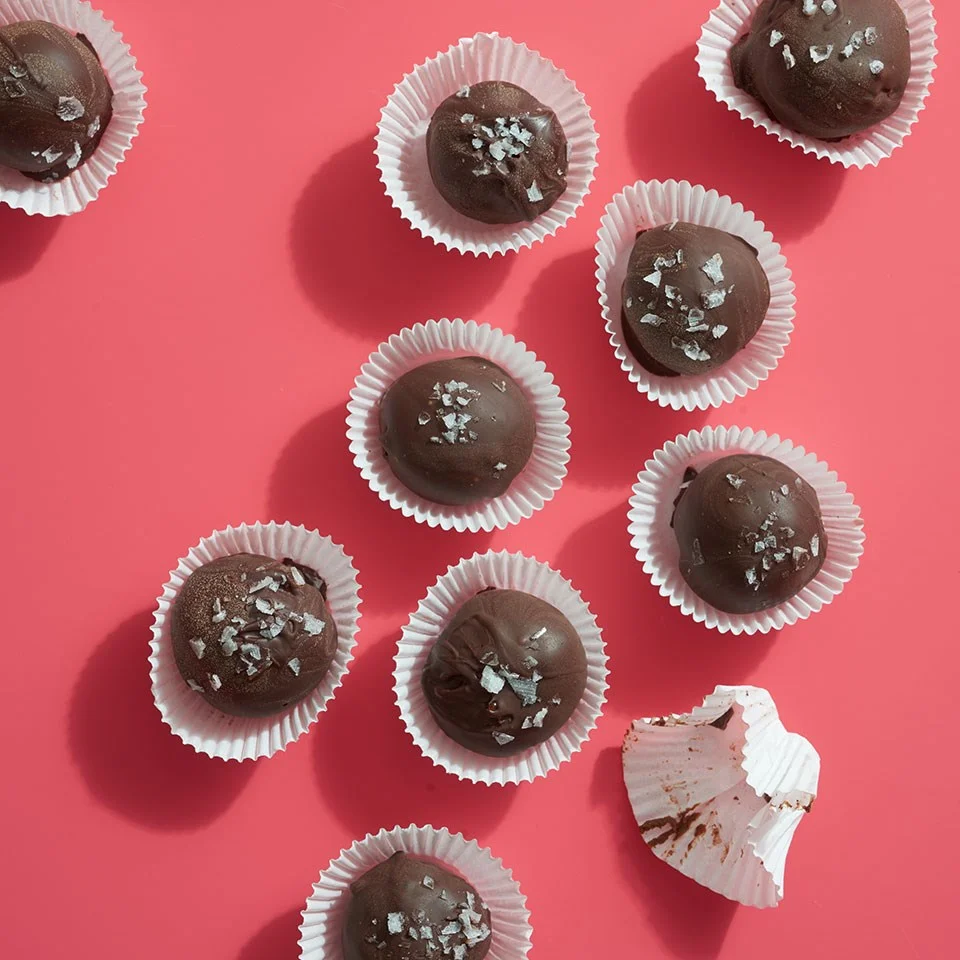 Dark Chocolate Peanut Butter Truffles