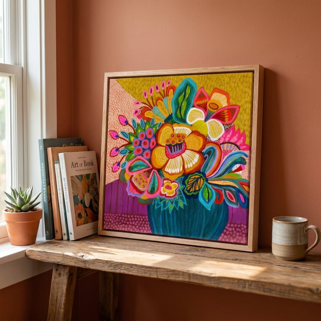 Original painting 'Radiant Spring' by Australian artist Kirsten Katz