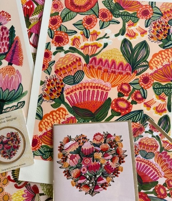 Each piece in the Botanical Collection is a celebration of native flora &mdash; vibrant waratahs, bold banksias, joyful proteas and more 🌺

✨ Designed to bring heart, colour and creativity into your everyday
Swipe through and see which piece speaks 