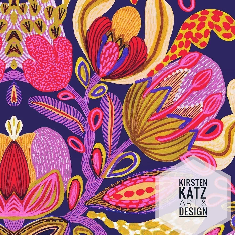 A flash back to June 2019 and this hand painted design &lsquo;Bohemian Dreams&rsquo;
I have always loved this piece, it still sits in my portfolio maybe 2026 will be the year it comes to life on fabric, a scarf or another product?
Some pieces take ti