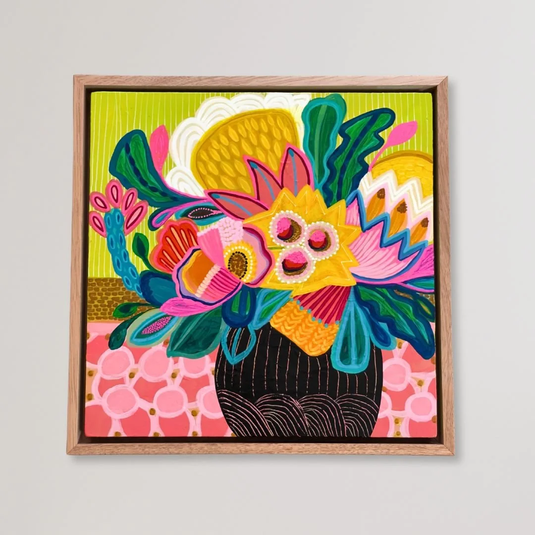 Original painting 'Garden in Bloom' by Australian artist Kirsten Katz