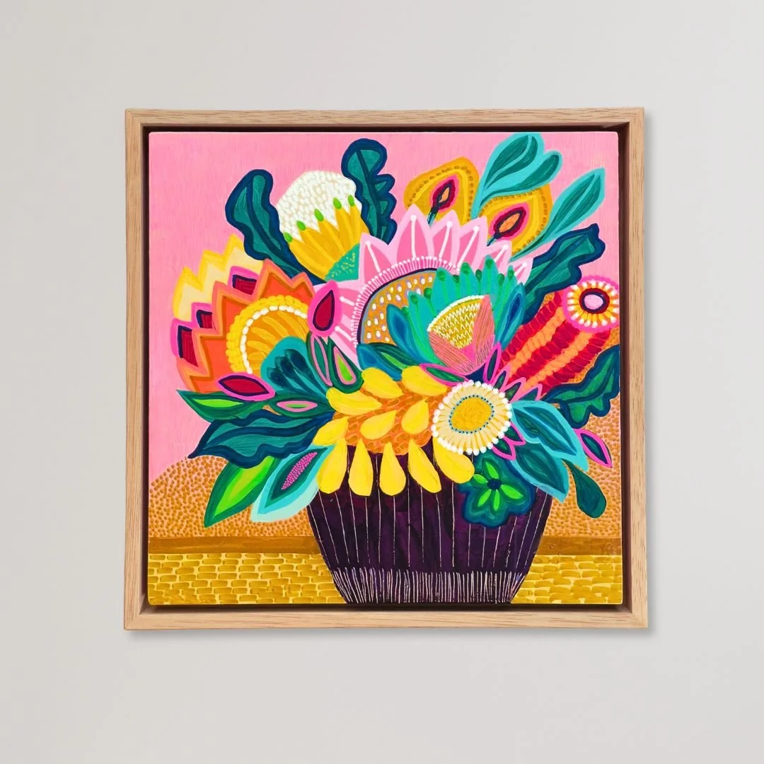 Original Painting 'Aurora Blooms' by Australian artist Kirsten Katz