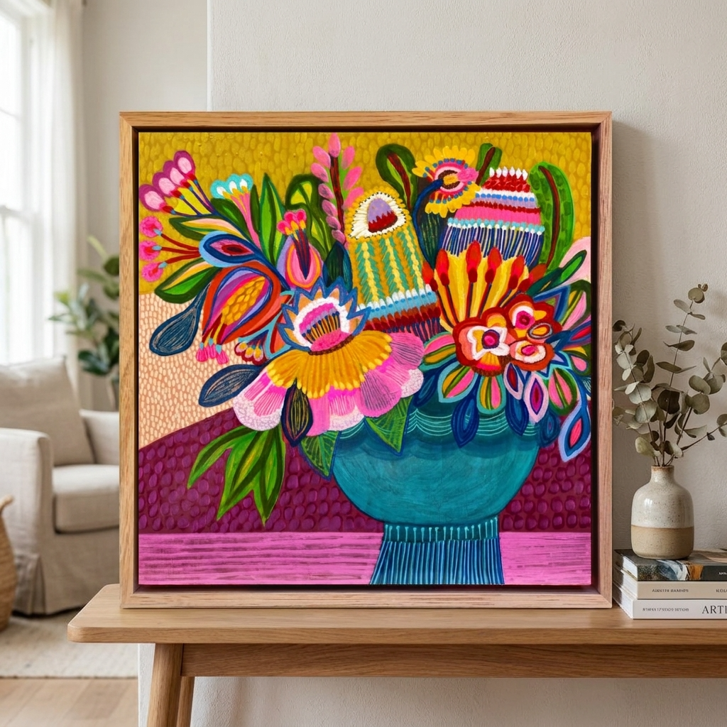 Original painting 'Vivid Harmony' by Australian artist Kirsten Katz
