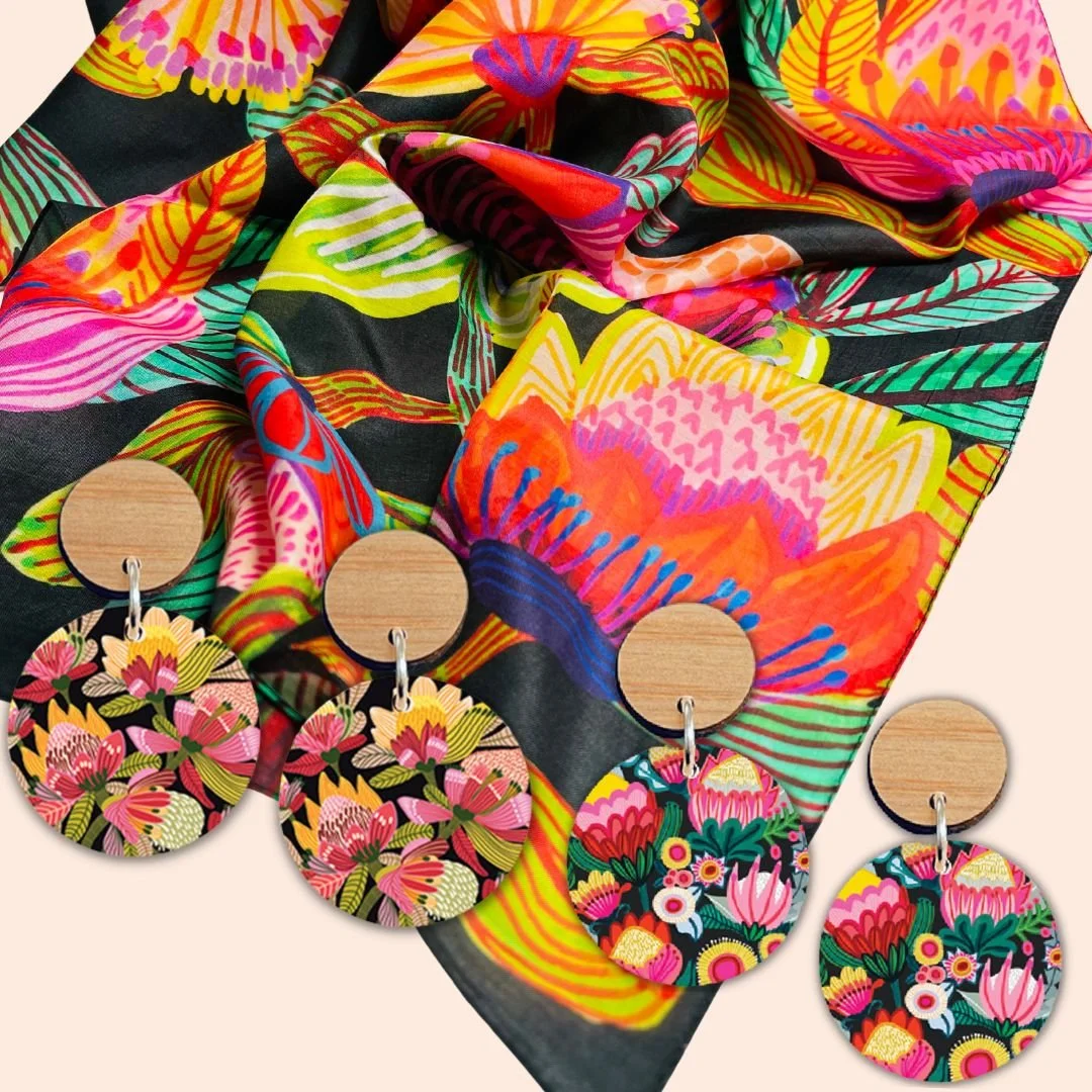Earrings & Scarves