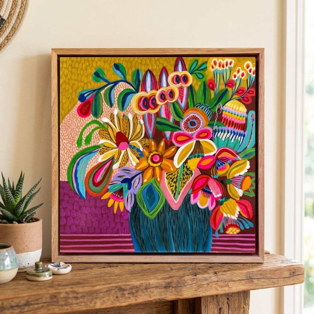 Original Painting 'Abundant Beauty' by Australian artist Kirsten Katz