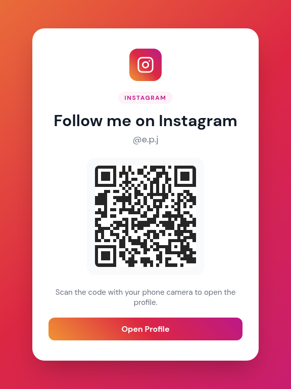 Follow me on Instagram! 