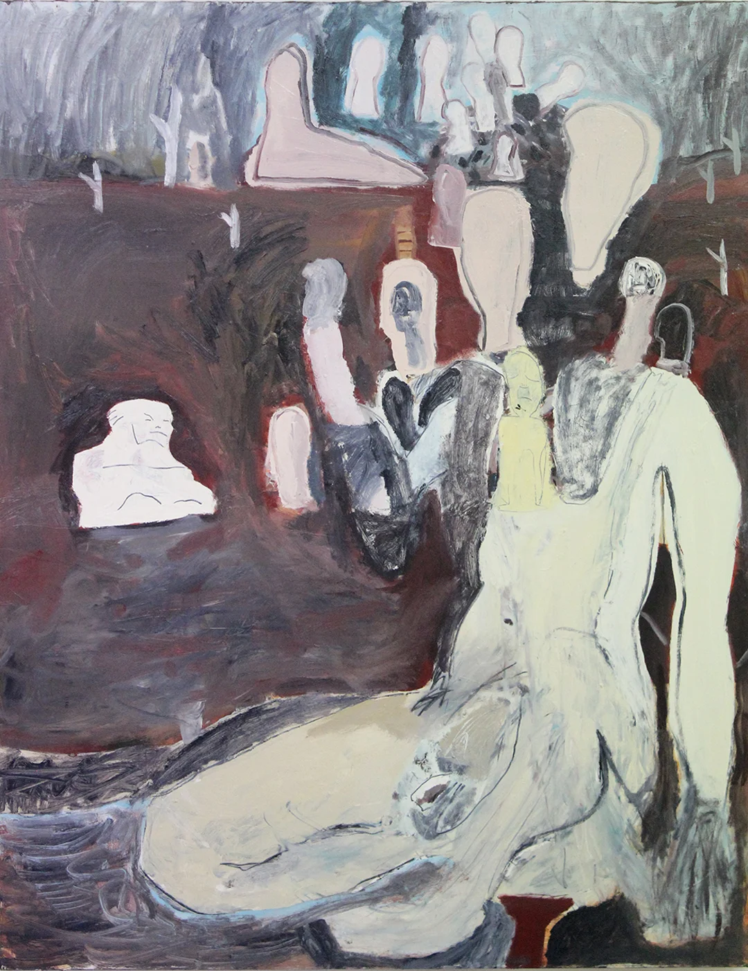 Badlands (Please remain inside resort facilities) 2015 Oil on board 180 x 120cm