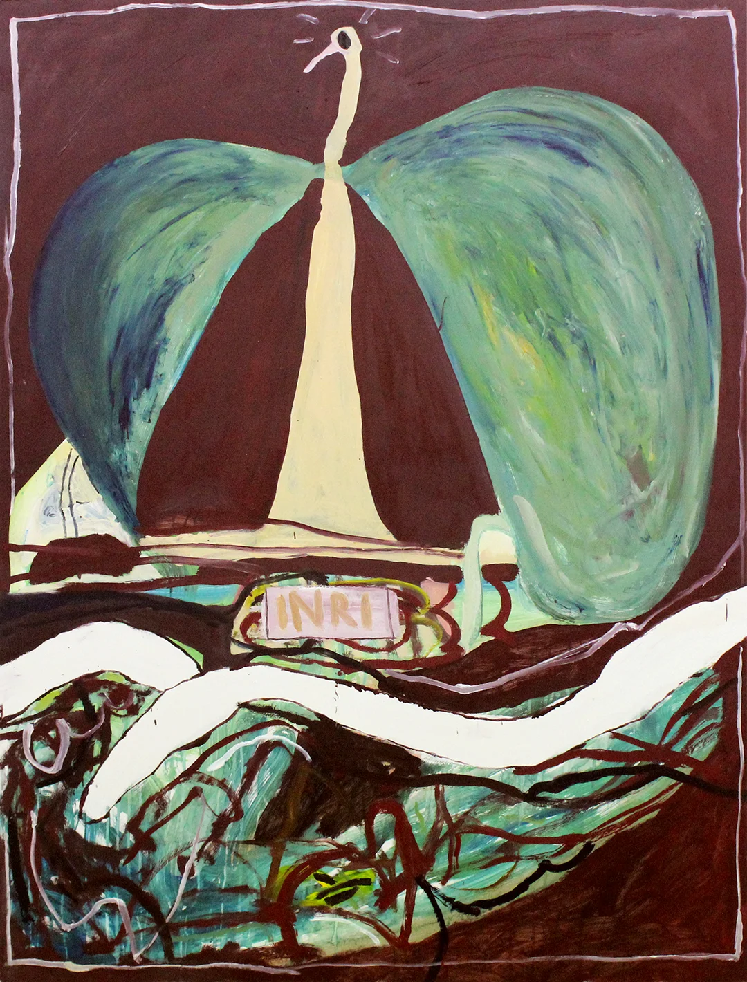 Remember the Birth Feast 2015 Oil on board 180 x 120cm