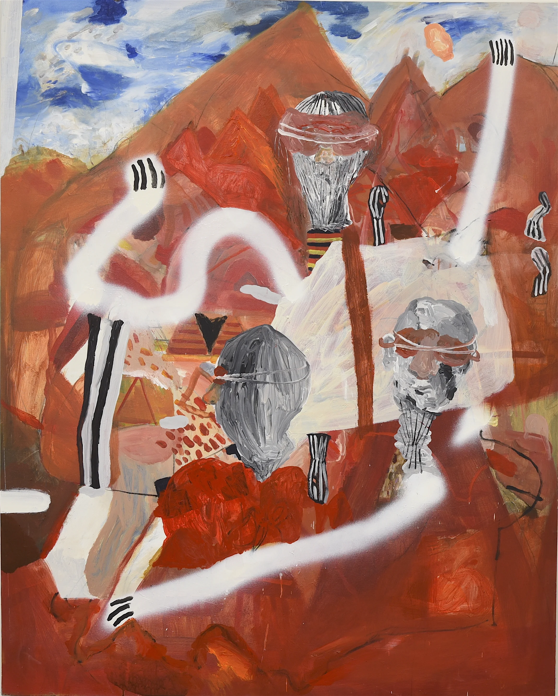 King Head Despot in the Desert 2016 Acrylic on Canvas 122 x 152 cm