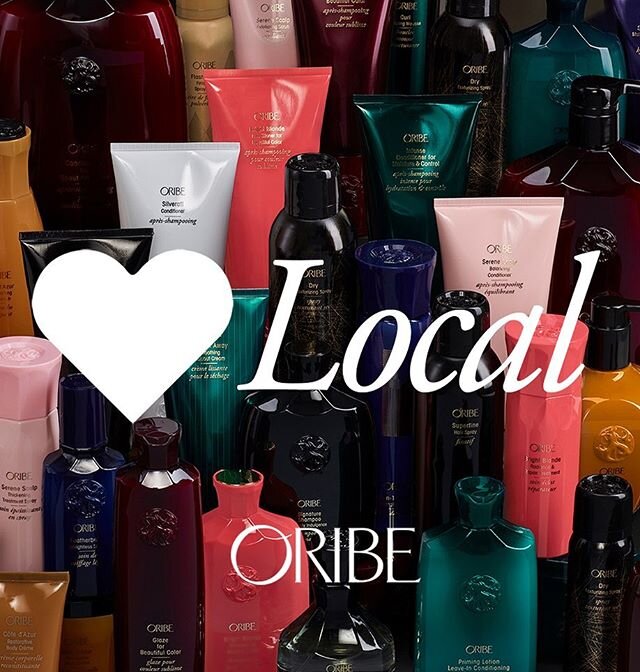 Love local. Purchase on Oribe.com using our personal code and support our salon and team members by doing so. Shop safely from home by heading over to oribe.com and entering code salon_371 at checkout. #oribeobsessed