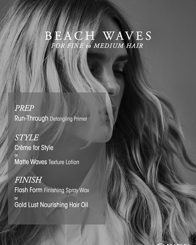 Today&rsquo;s hair styling tip for beach waves #oribeobsessed contact us if you need help with product advice or hair styling techniques