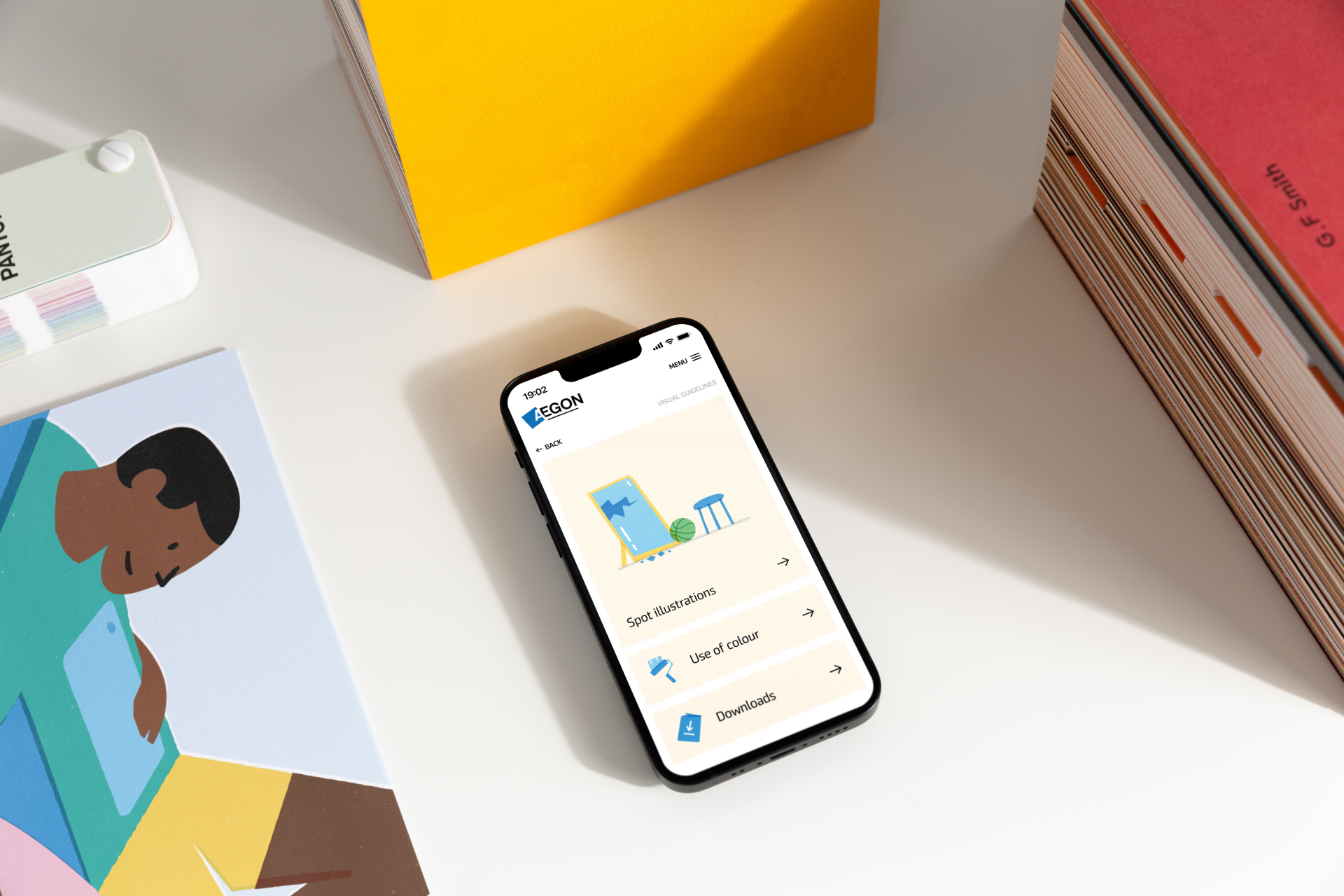 12 Aegon iphone mobile interface.png