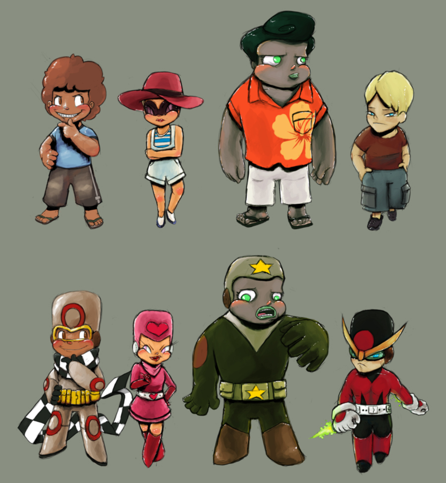 Dash Dashing Character designs