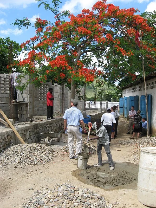 2011 | Volunteering in Haiti during the rebuilding of a more structurally sound St. Marc's school after the previous year's earthquake.