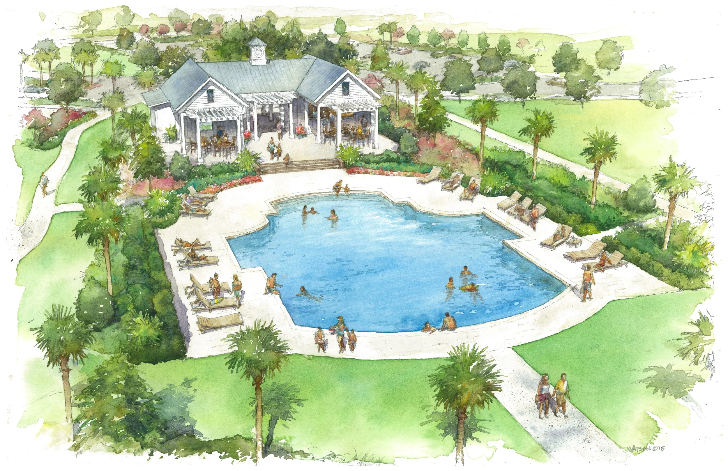 2013 | Amenity Center design for the Cane Bay neighborhood in Summerville. 