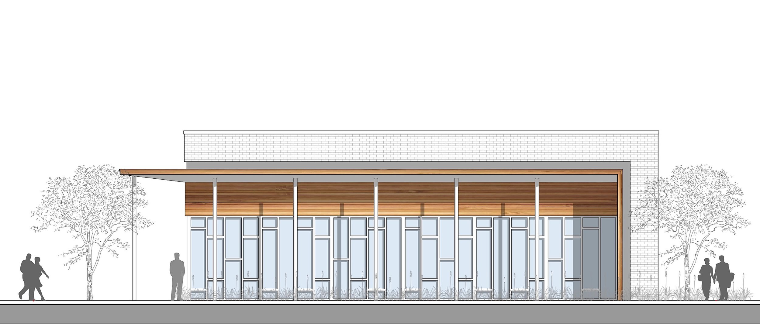 Entry Drive Elevation