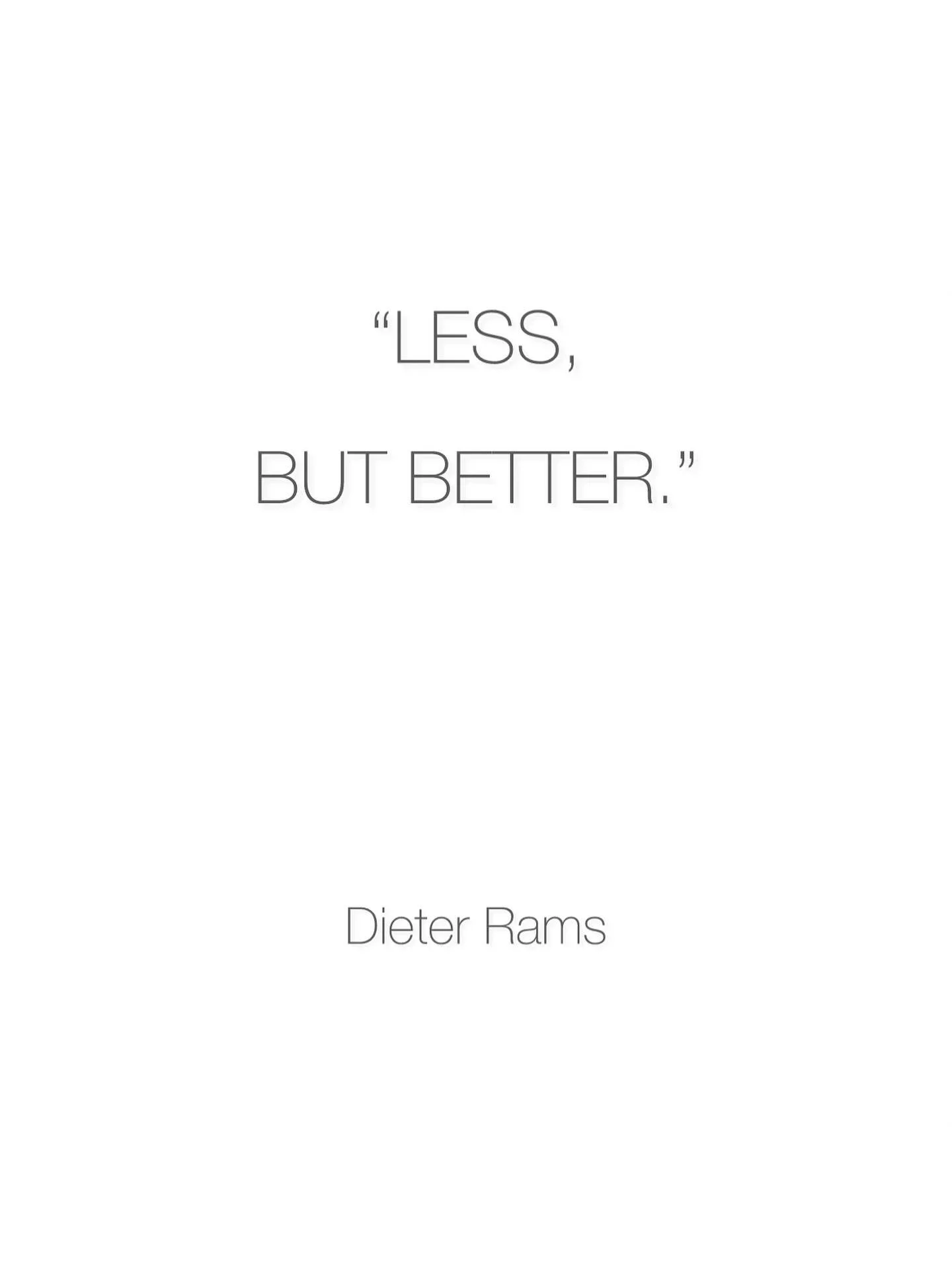 The German industrial designer, @dieter_rams_design, has been a recurring wellspring of inspiration for us whether designing buildings, spaces or products. His functionalist approach, most notably for the consumer product company Braun and the furnit