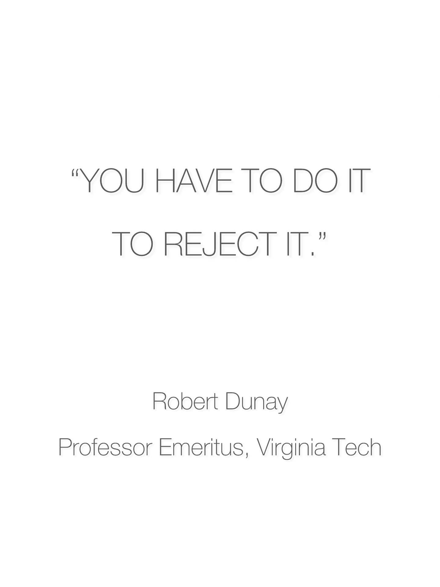 I can still hear Bob Dunay, one of the toughest and best professors from architecture school, say this to me when I was deliberating my next direction during my thesis design process. It&rsquo;s easy to sit back, critique ideas, and convince yourself
