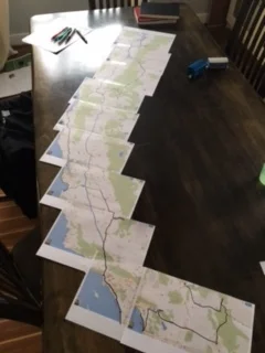 Yes, I taped multiple sheets of computer paper together and spread them across my dining table.