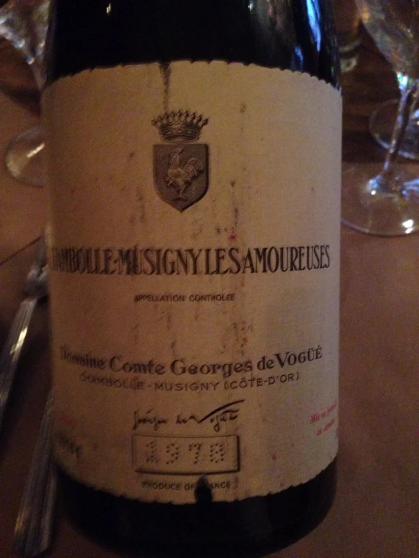  Magnum of 1978 Vogue Amoureuses for my going away party. 