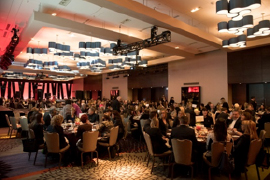 La salle du Hyatt Regency était comble pour l’événement.