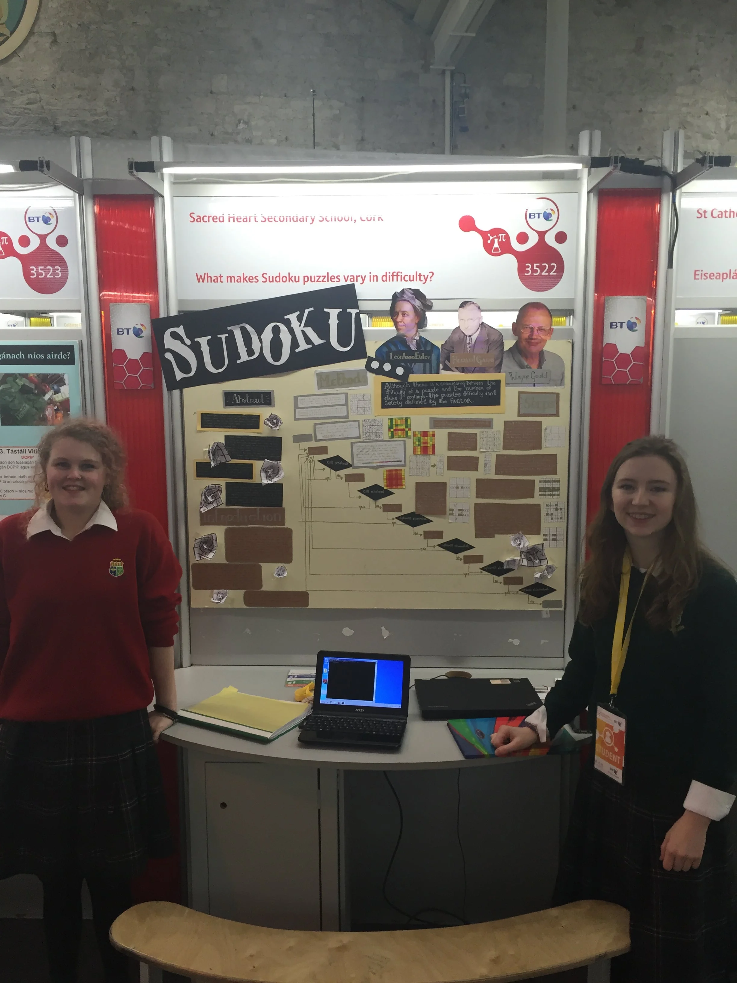 Young Scientist Success for TY students at the BT Young Scientist competition.