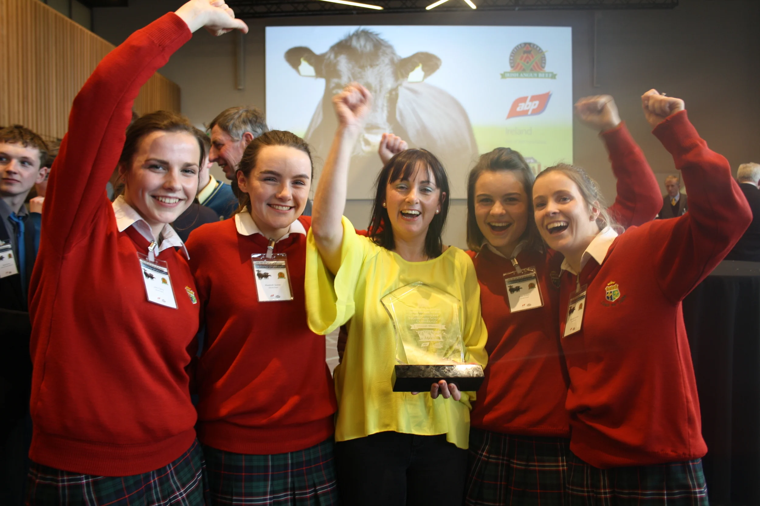 6th Year students are crowned All Ireland Champions at the "Certified Irish Angus Competition" in Croke Park.