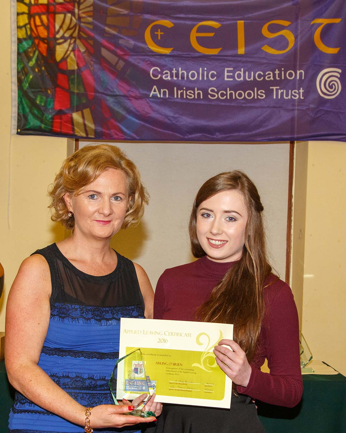 Aisling O'Brien Joint winner of the Applied Leaving Certificate Award 