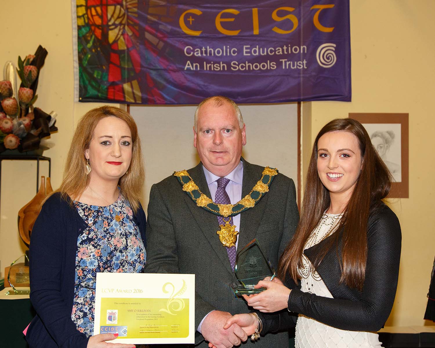 Amy O'Sullivan winner of the LCVP Award 2015