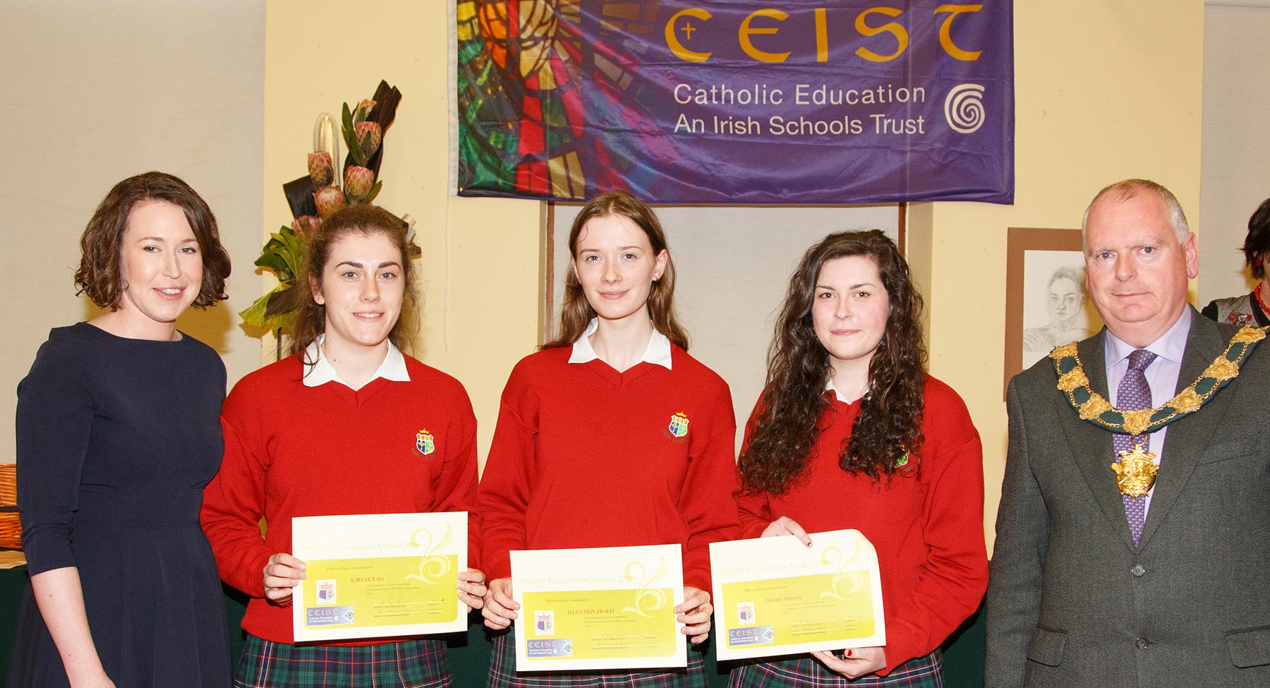 INESPO winners Ellen Fitzgerald, Niamh Nyhan & Aoife Dolan