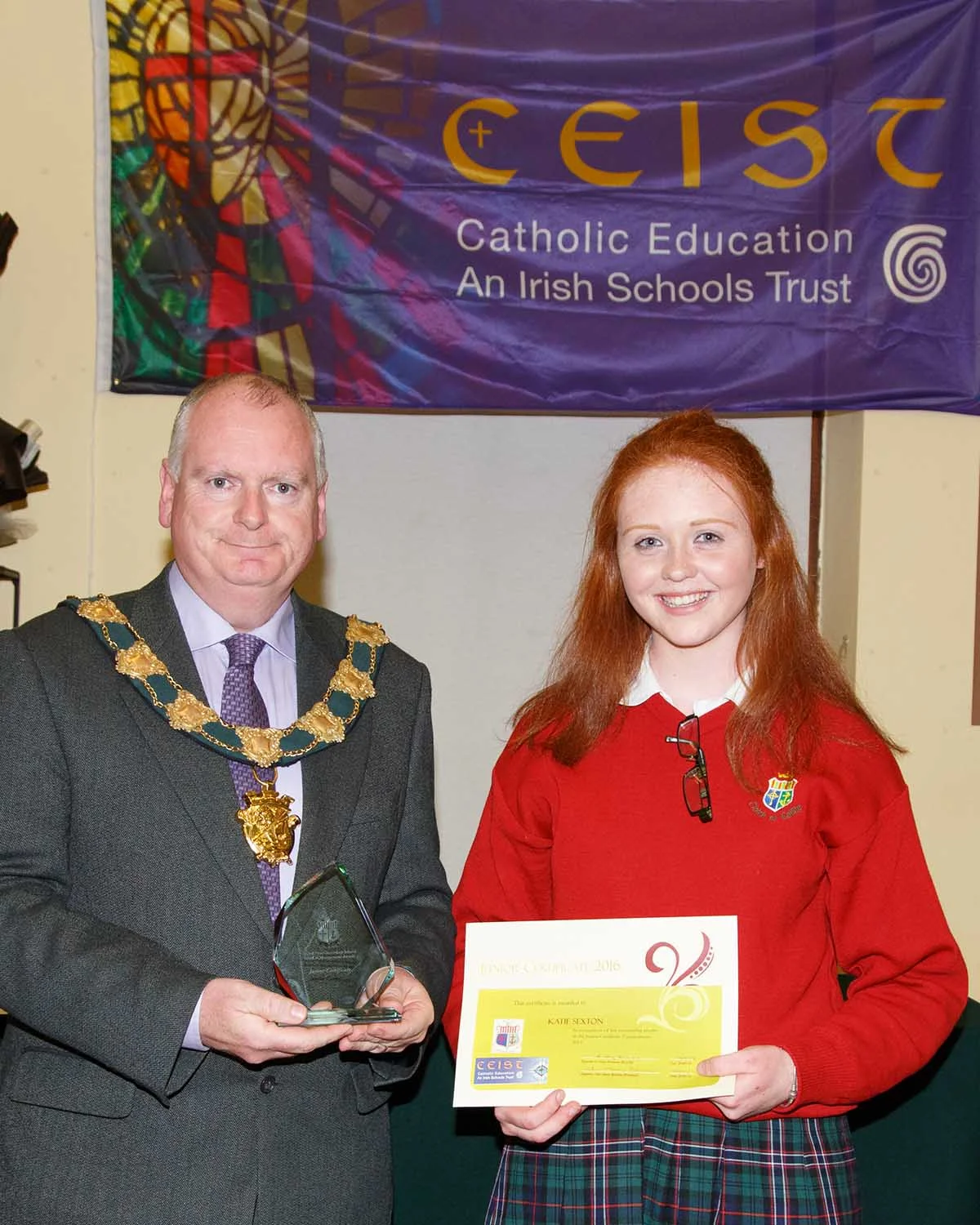 Katie Sexton Joint winner of Junior Certificate Student of the Year