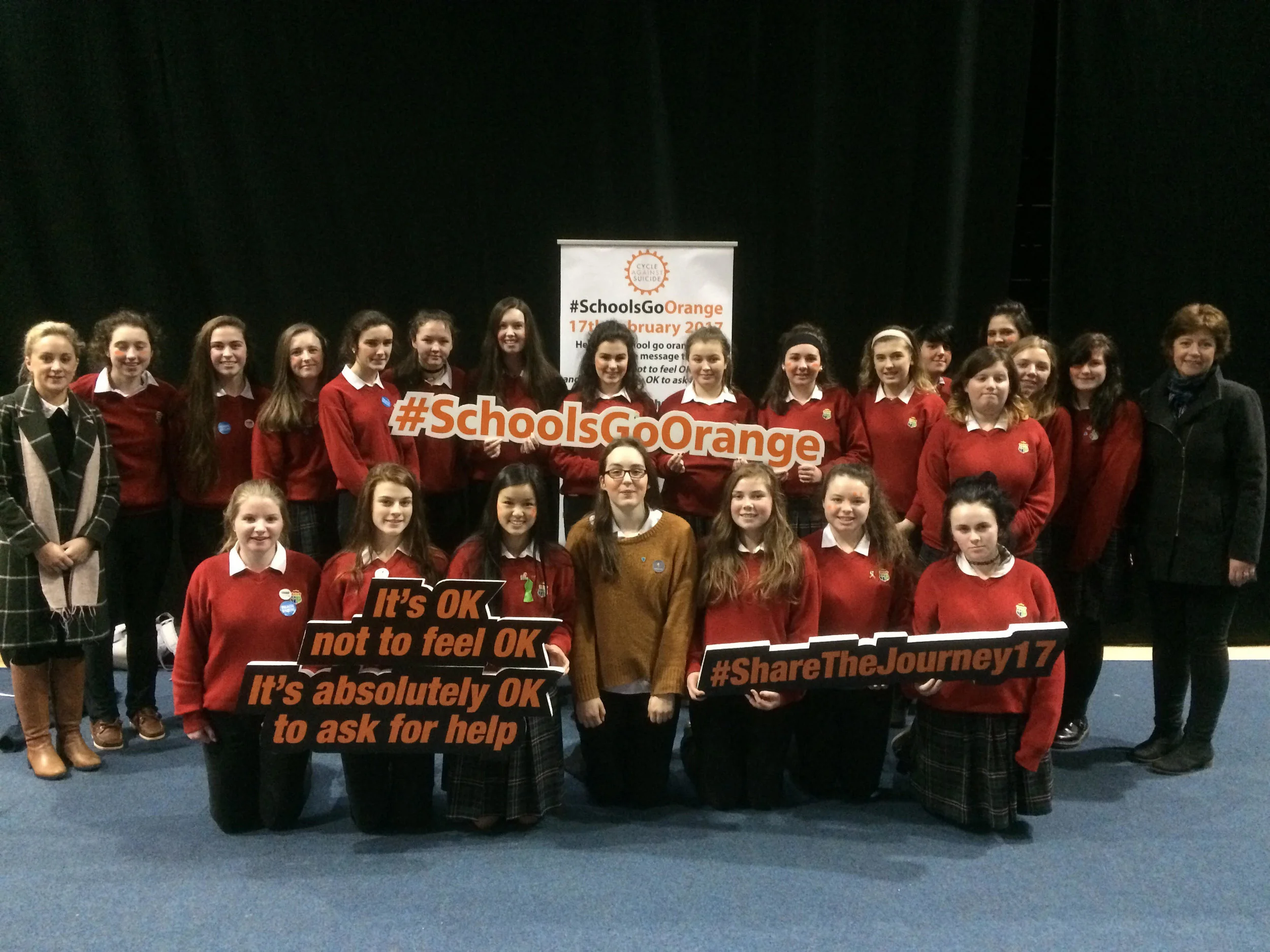 TY Students attend Cycle against suicide Leaders Congress.