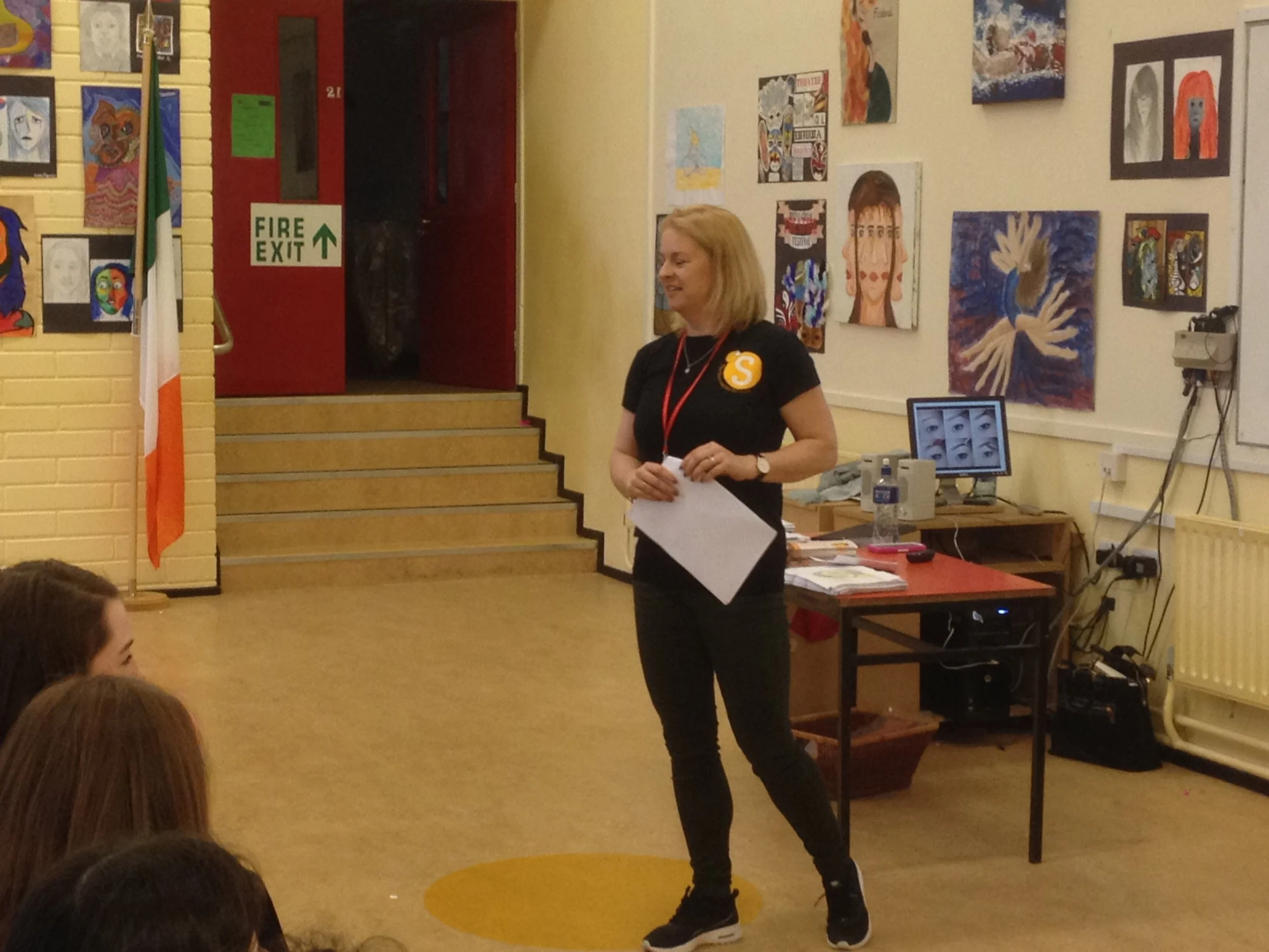 2nd and 3rd Years received workshop on Friendships & Anti-bullying from Tammy Darci of Shona.ie