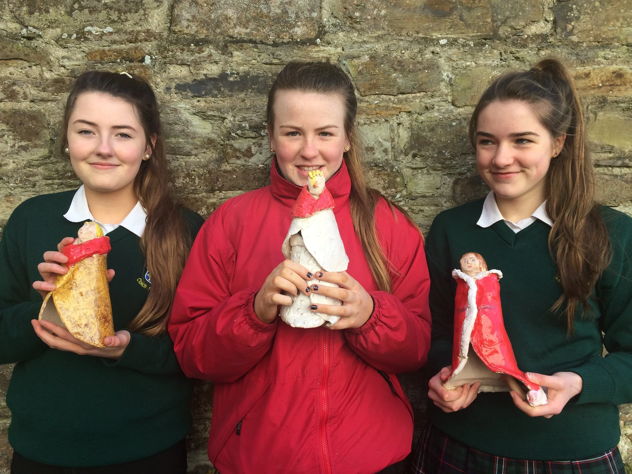 Art Students busy sculpting their Creativity!