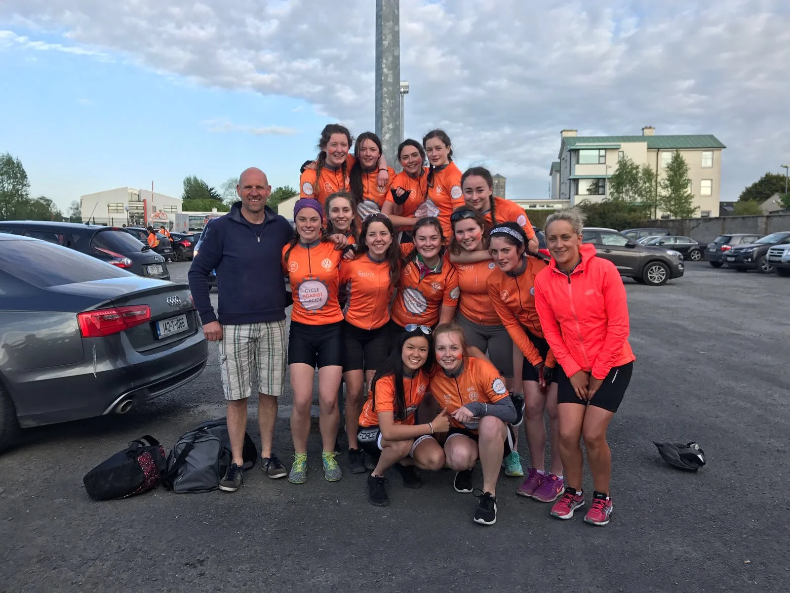 TY Students complete 87 KM leg of "Cycle against Suicide"