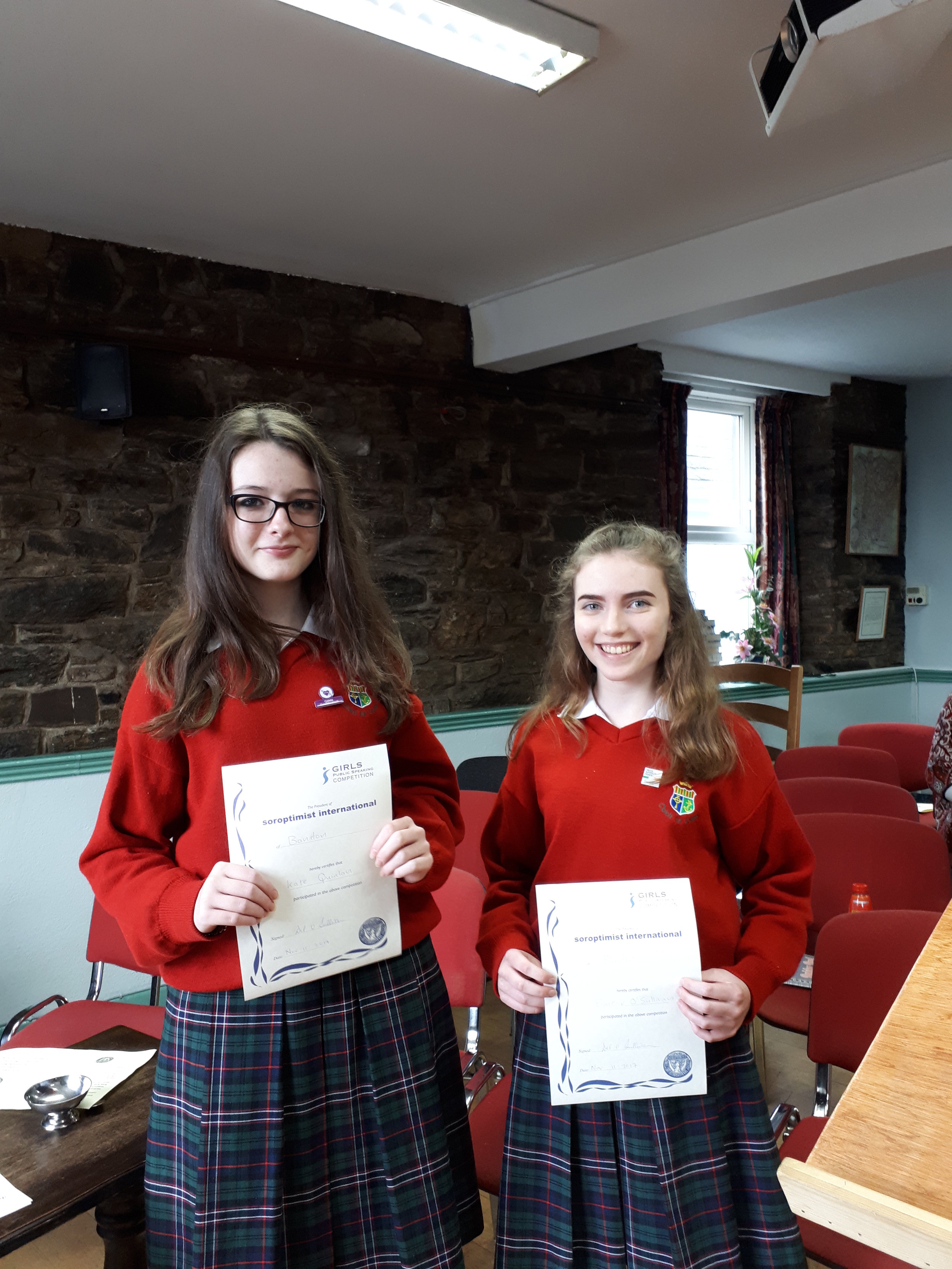 Transition Year students participate in Soroptimist Public Speaking